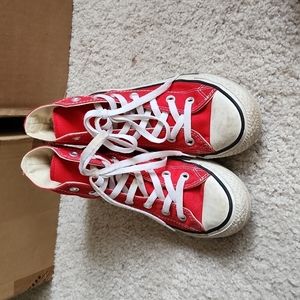 Red Converse High Tops
